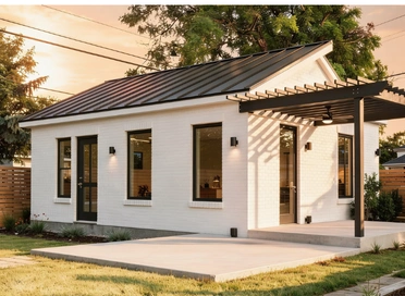Guest house construction for a backyard property in Dallas